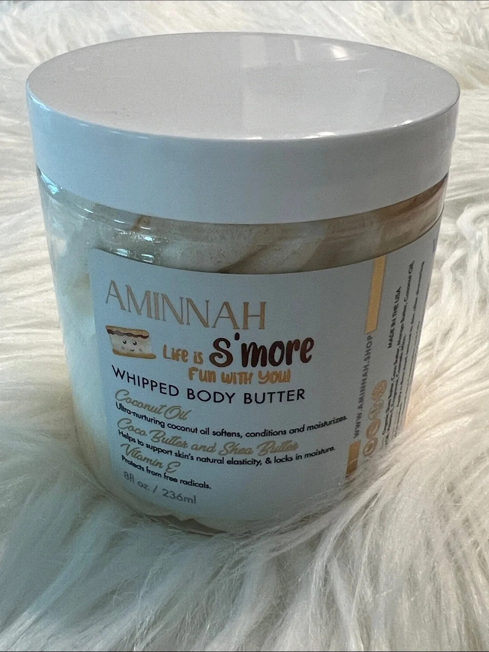 NWT Aminnah Life is S'more Whipped Body Butter retails $38.00 USD